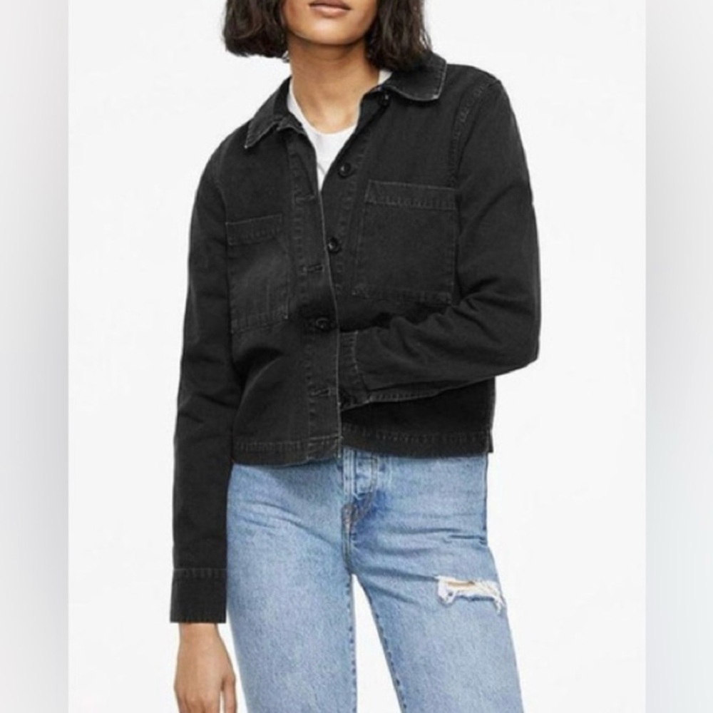 Anine Bing Black Mid Military Jacket